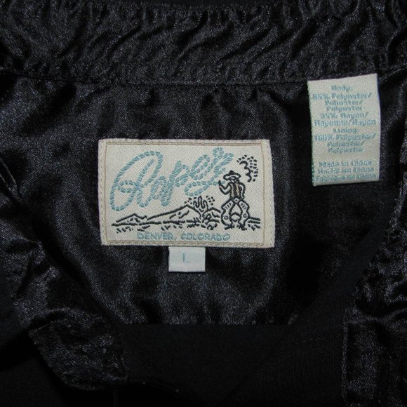 Roper Western Riding Shirt Men's Size Large Pearl Button Up Shirt Embroidered - Picture 10 of 10